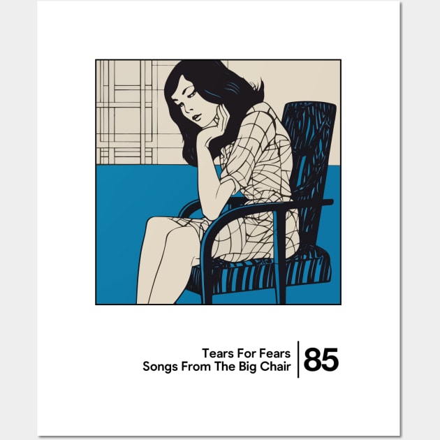 Songs From The Big Chair - Minimalist Graphic Design Artwork Wall Art by saudade